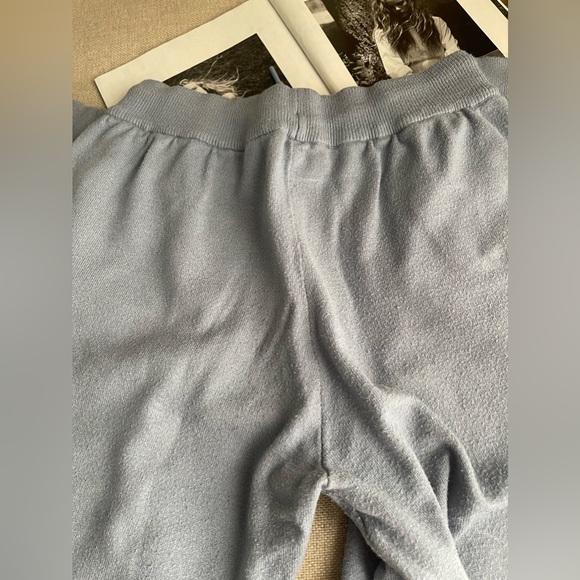 Zara Knit Jogging Set Joggers/Hooded Sweatshirt In Collection Blue Size M - Picture 9 of 13